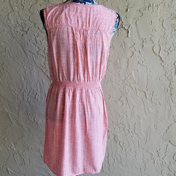 LOFT dress size M sleeveless tie front neckline - Picture 3 of 4